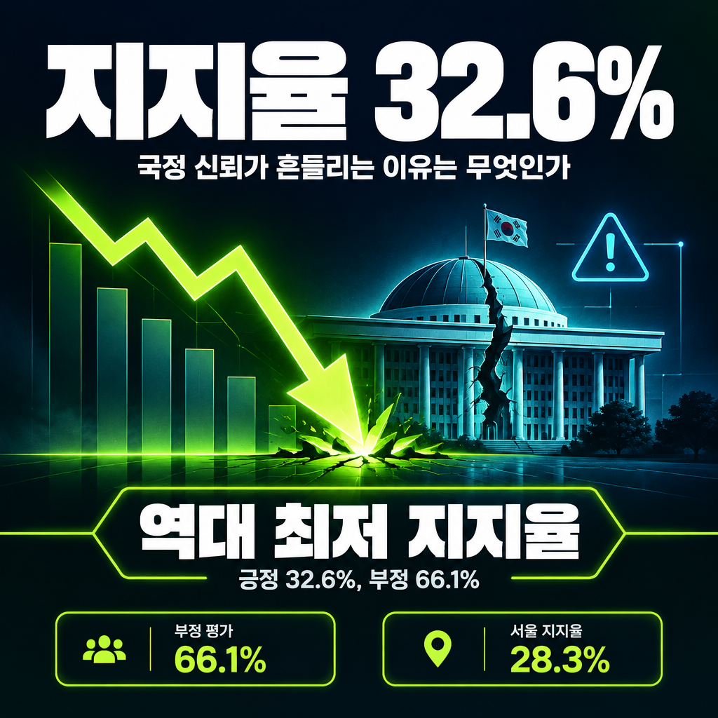 지지율 32.6%
