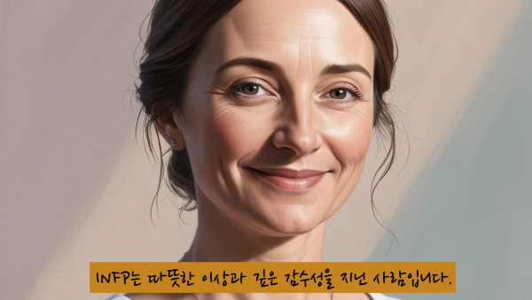 INFP는 따뜻한 이상과 깊은 감수성을 지닌 사람입니다에 관한 사진입니다