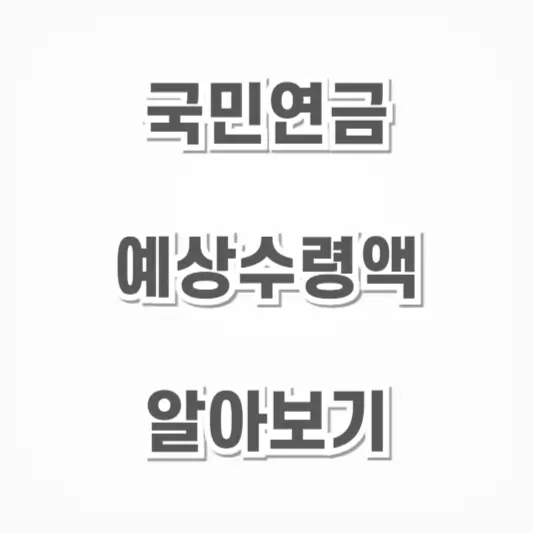 국민연금-예상수령액