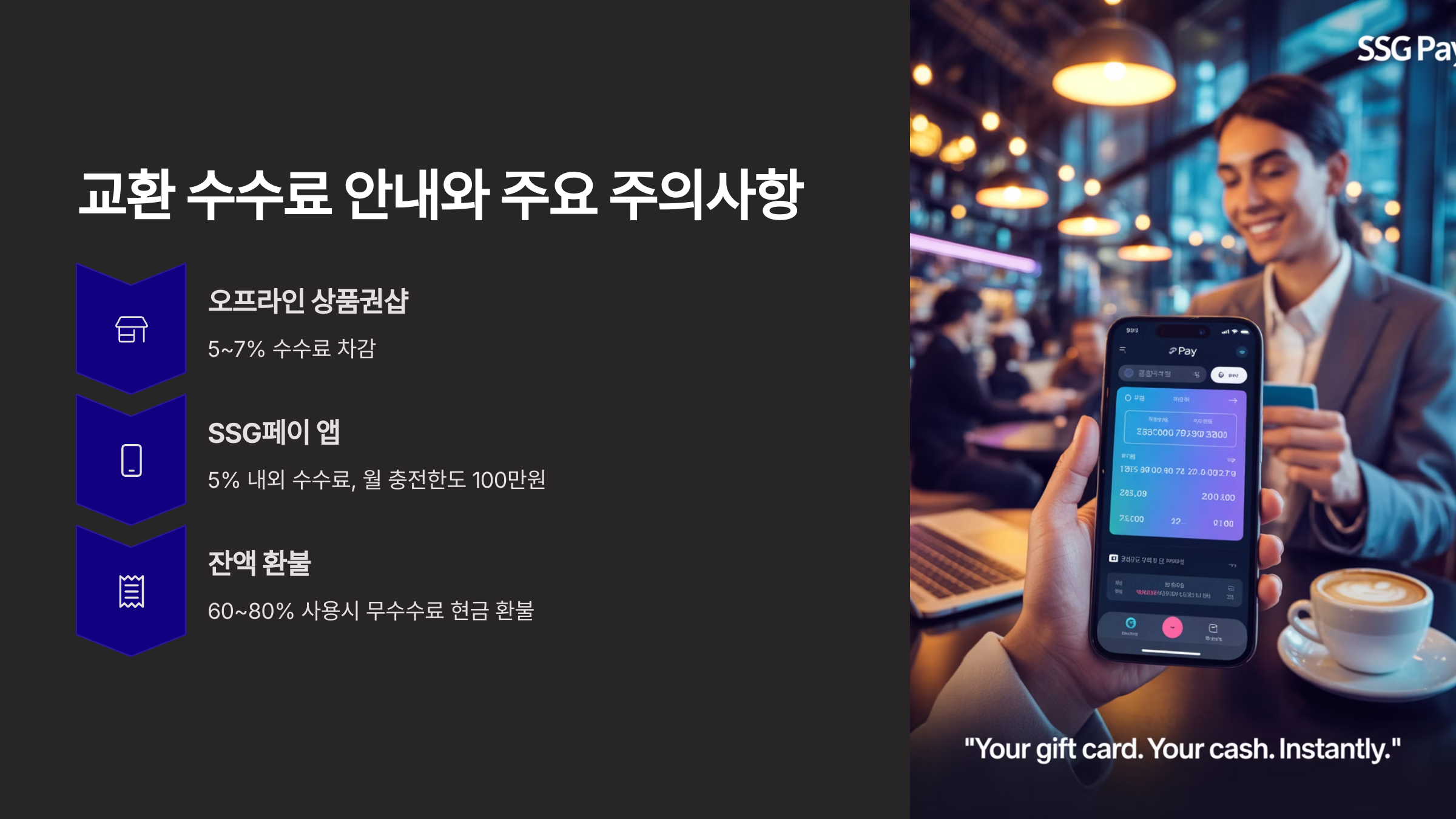 교환 수수료와 주의사항