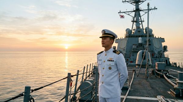 전함 선상의 함장