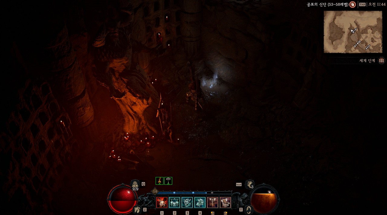 디아블로4 히든 부가 퀘스트 셋의 길 세번째 석상 점화전