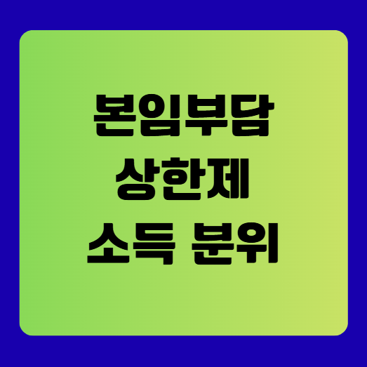 본인부담상한제 소득분위별 기준과 상한액 정리 (2025)