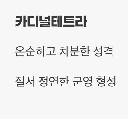 성격의 차이, 얌전한 귀족 vs 활발한 꼬마