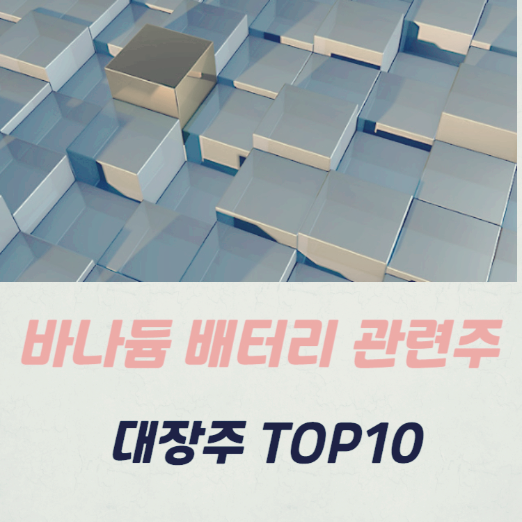 바나듐 배터리 관련주 대장주 TOP10