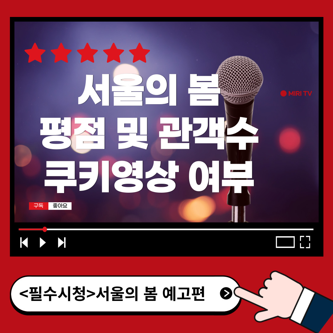 서울의 봄 영화 평점 및 관객수(쿠키 영상 여부)