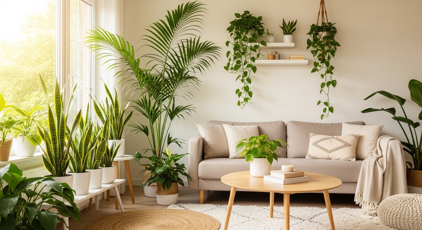 실내공기정화식물기르기배치미세먼지기준