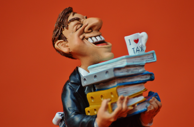 서류들고 있는 캐릭터 그림 사진