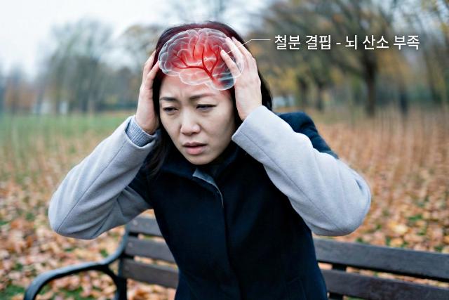 철분 결핍 증상 두통 어지러움