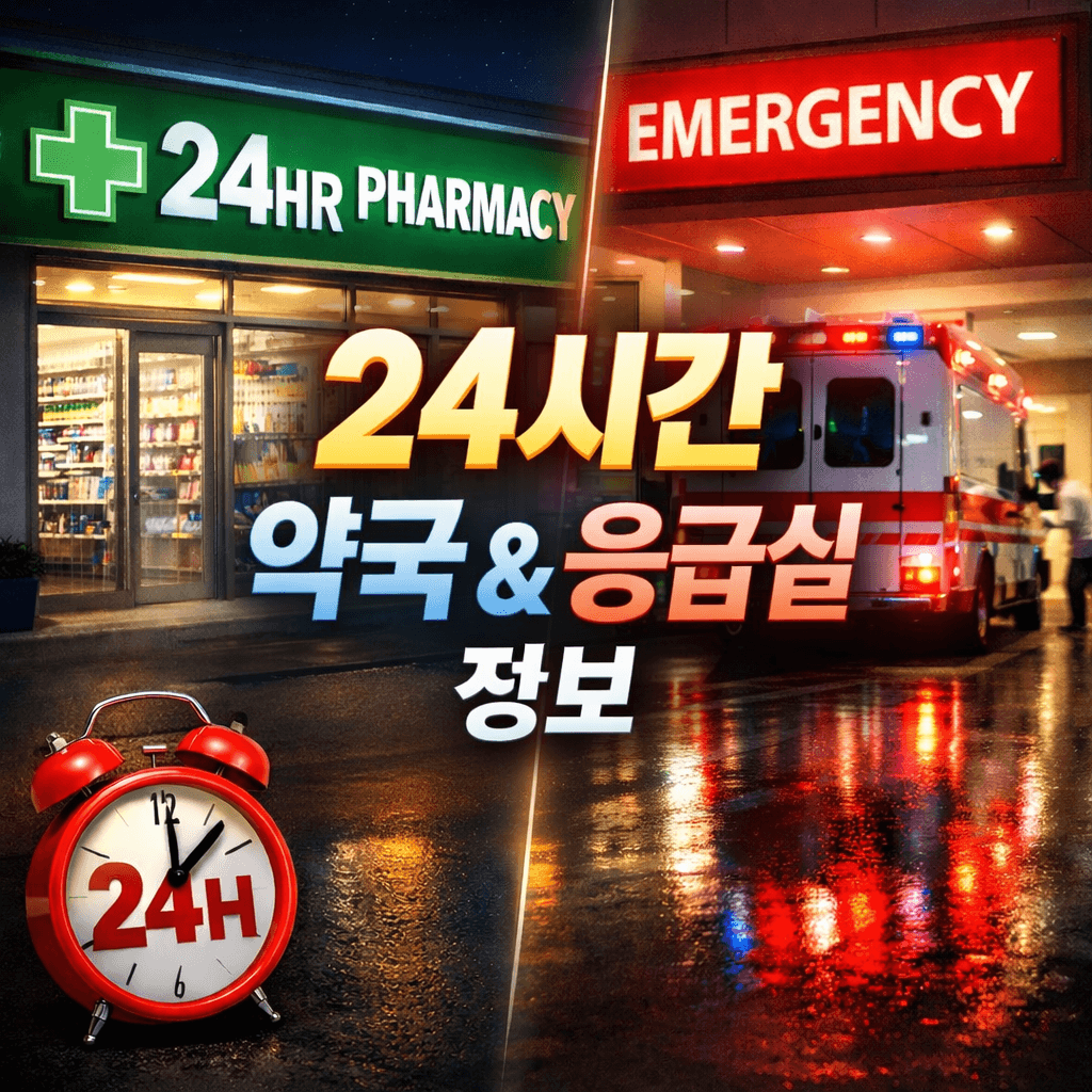 24시간 약국 및 응급실정보