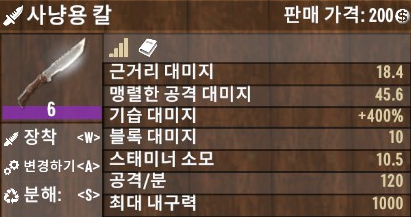 사냥용 칼