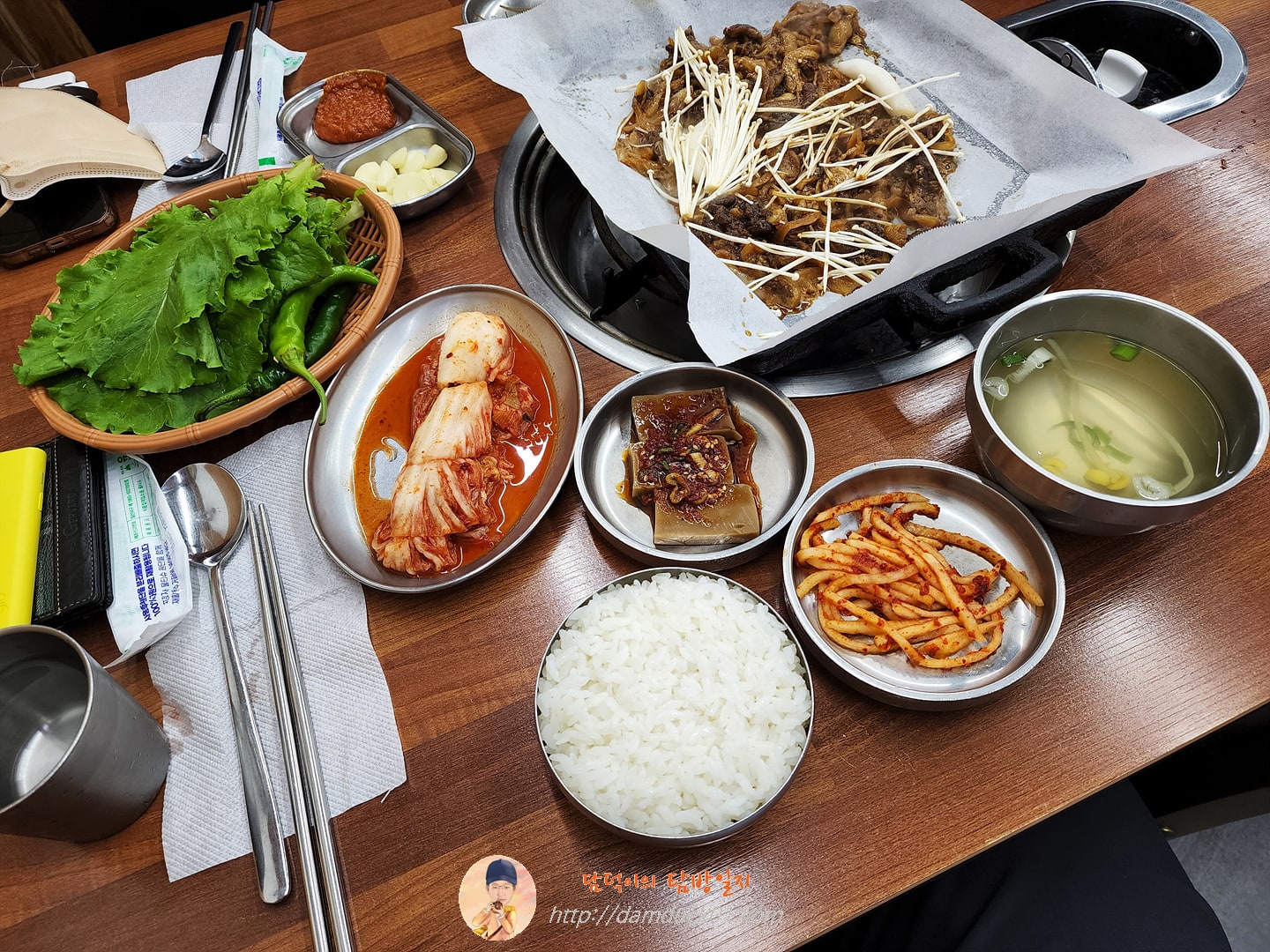 청진식당 반찬