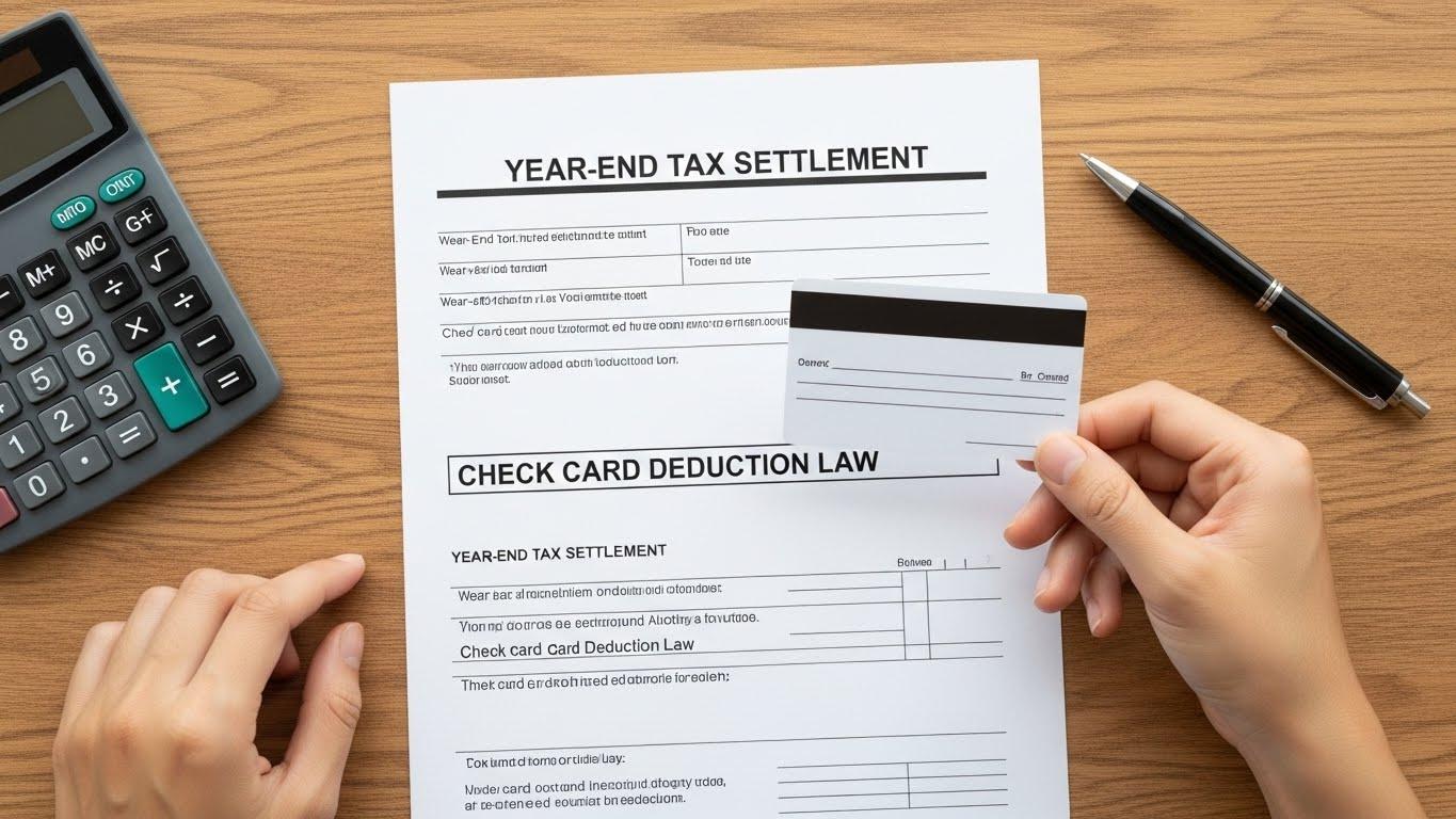 연말정산 체크카드공제 법