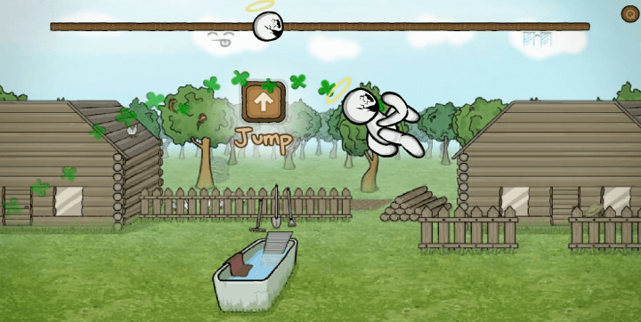 화면에-제시된-방향키를-누르고-점프하는-화면