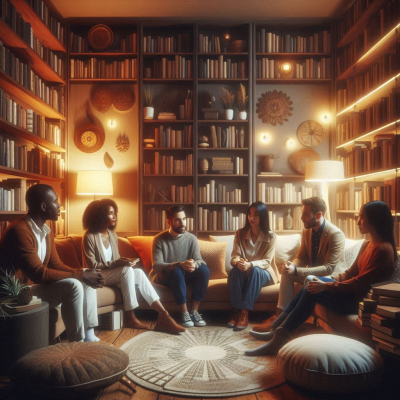 편안한 분위기에서 꿈을 주제로 한 대화가 이루어지는 공간.