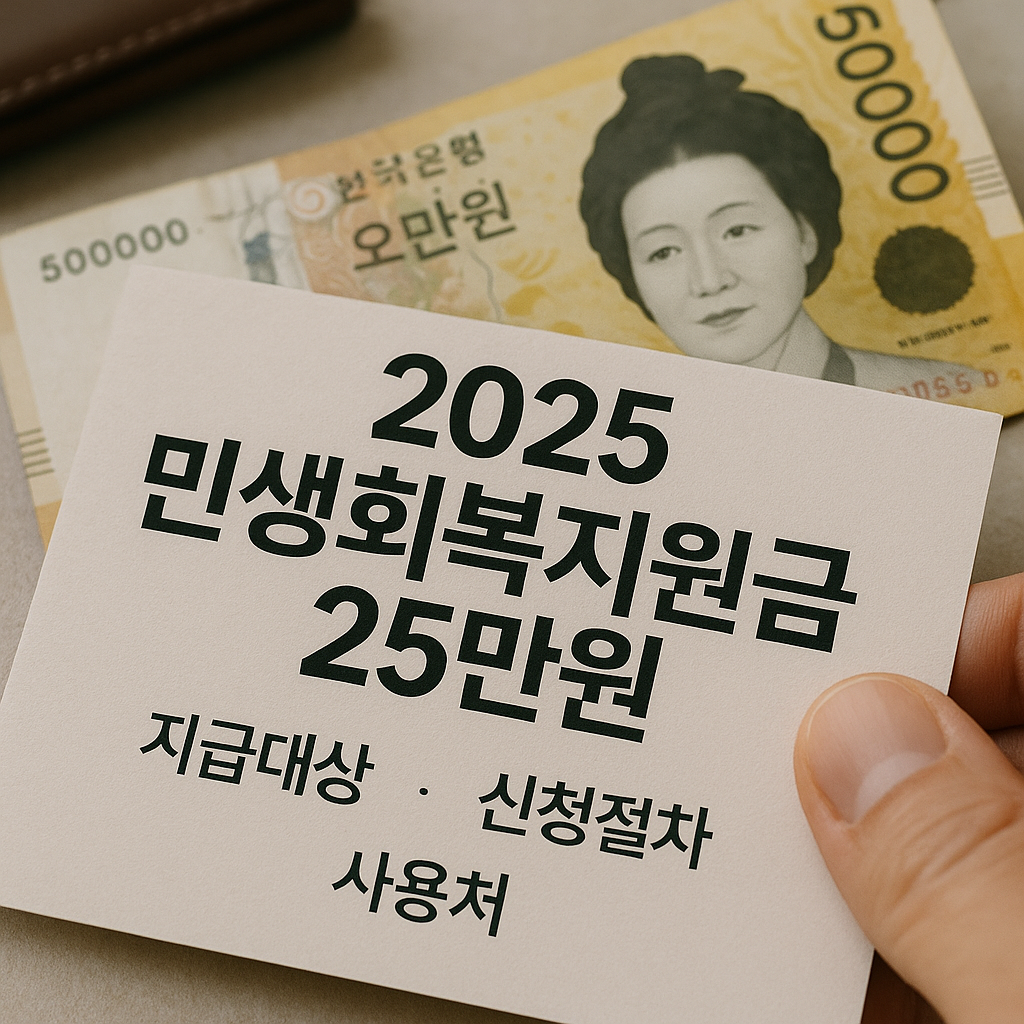 2025 민생회복지원금