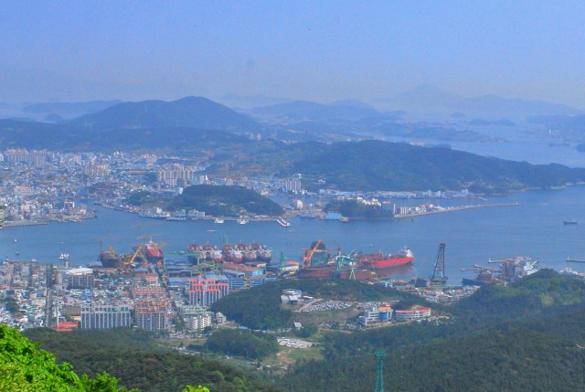 경상남도 통영시 조선소 풍경