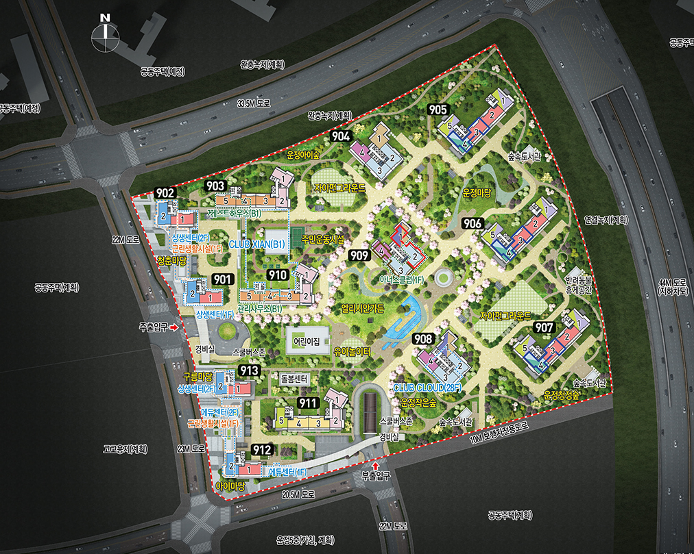 운정자이-시그니처-단지배치도