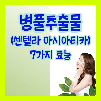 병풀추출물 센텔라 아시아티카 7가지 효능