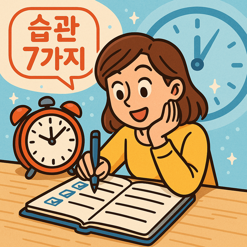 시간을 잘 쓰는 사람들이 하는 습관 7가지