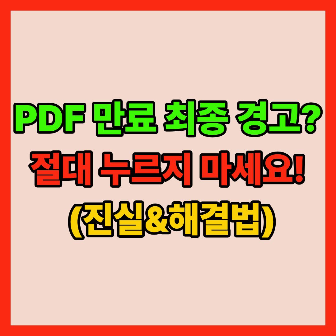PDF 앱 버전 만료