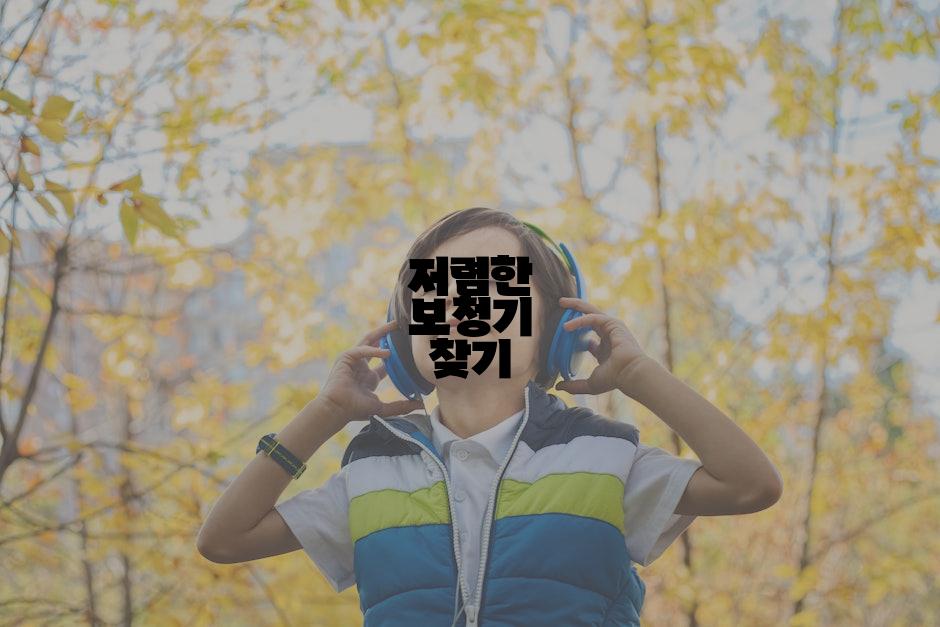 저렴한 보청기 찾기