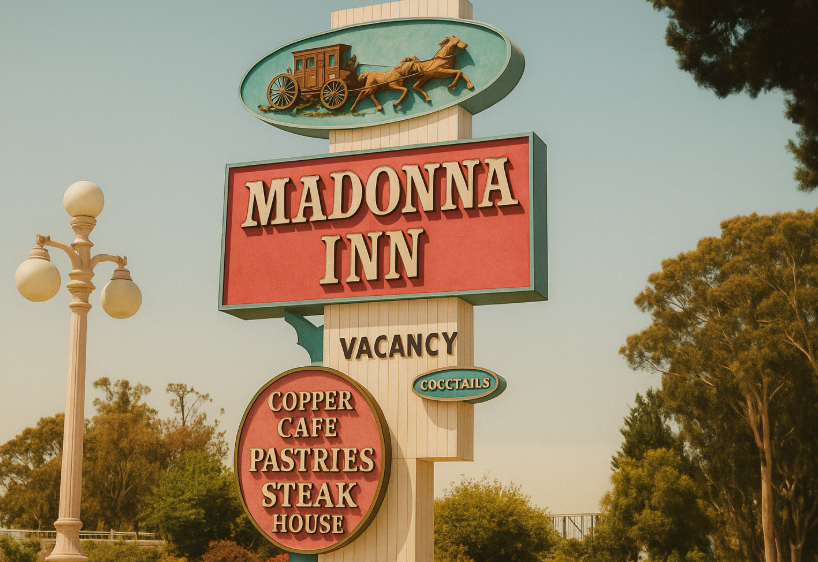 Madonna Inn – 산루이스오비스포 간판 이미지