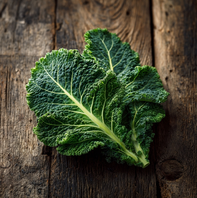 도마위 케일2장