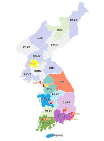 우리나라지도 크게보기 한국지도 이미지 대한민국지도_43