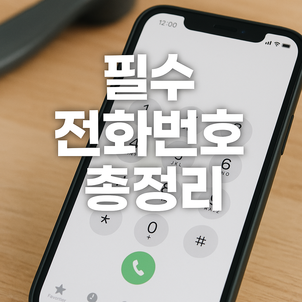 알아두면 평생 써먹는 필수 전화번호 총정리