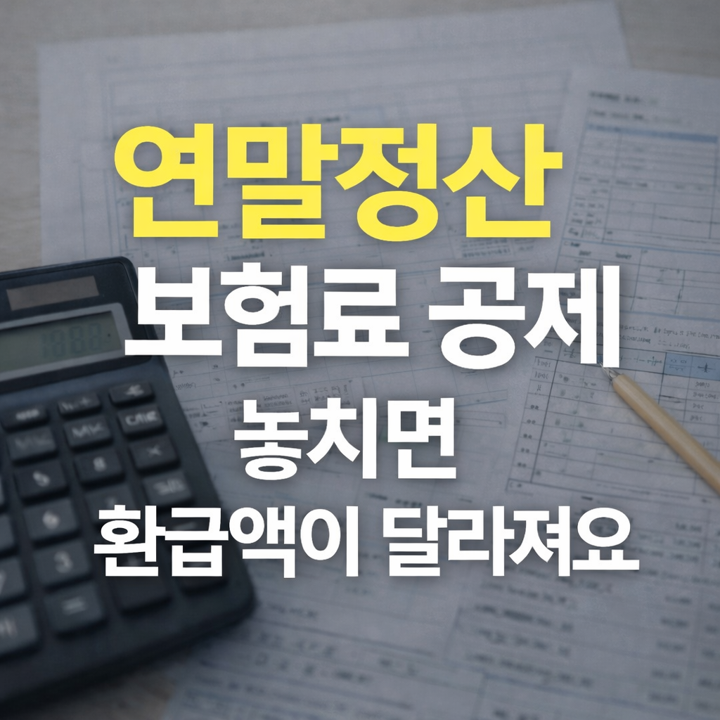 연말정산 보험료 공제, 놓치면 환급액이 달라져요 (2026 최신 기준)