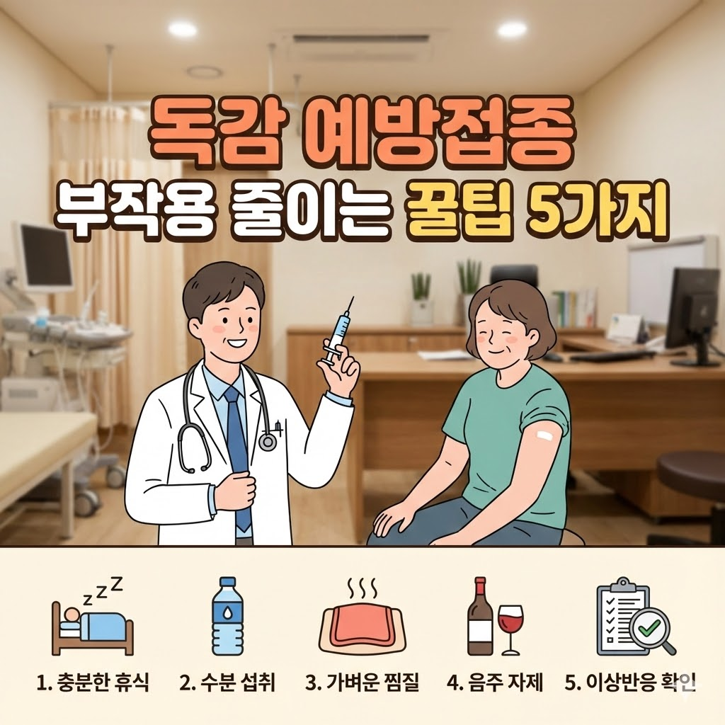독감 예방접종 부작용 줄이는 꿀팁 5가지