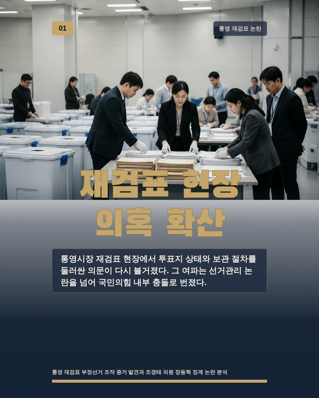 재검표 현장 의혹 확산
