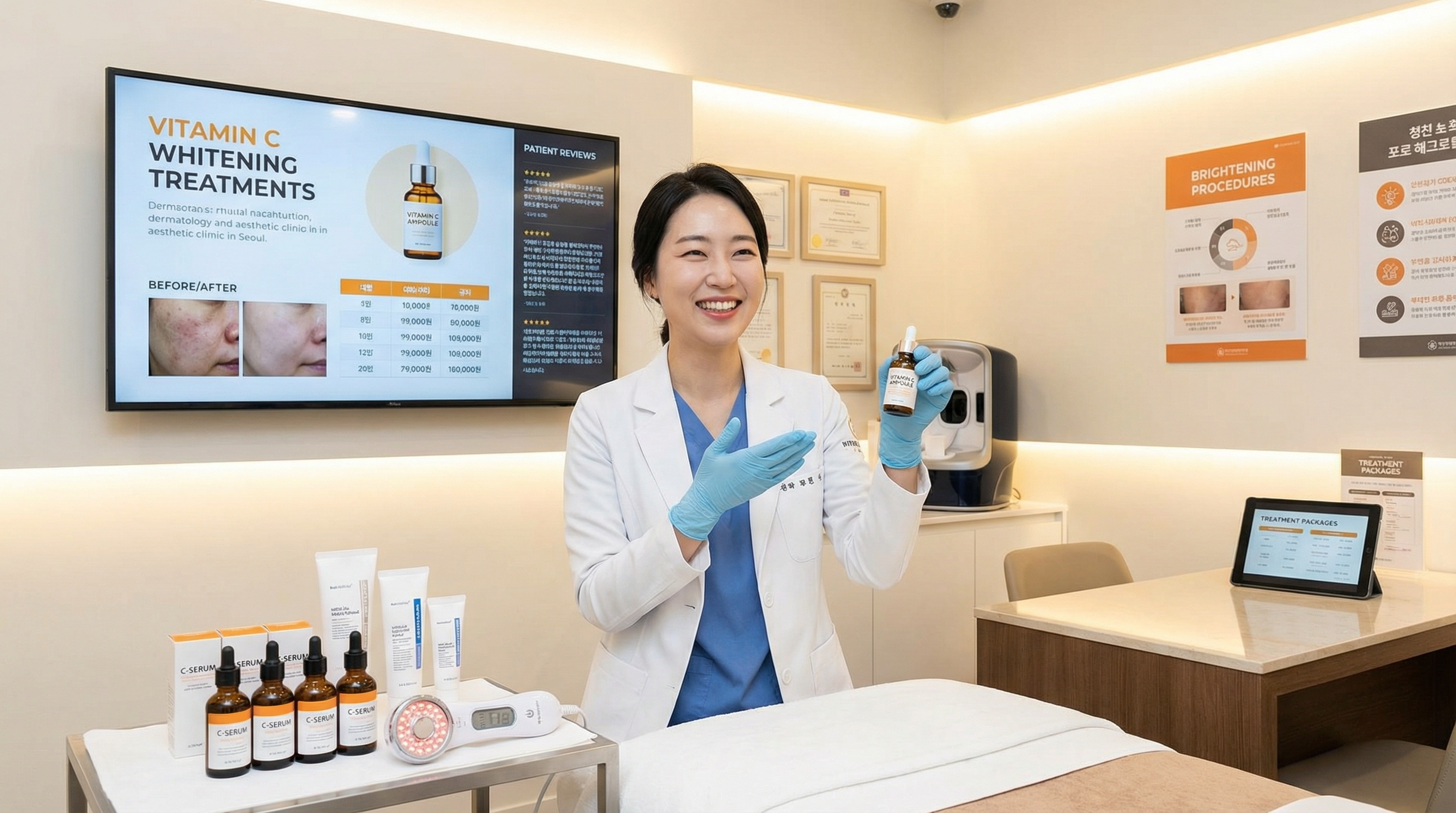 비타민C 미백 시술 비용과 후기 총정리