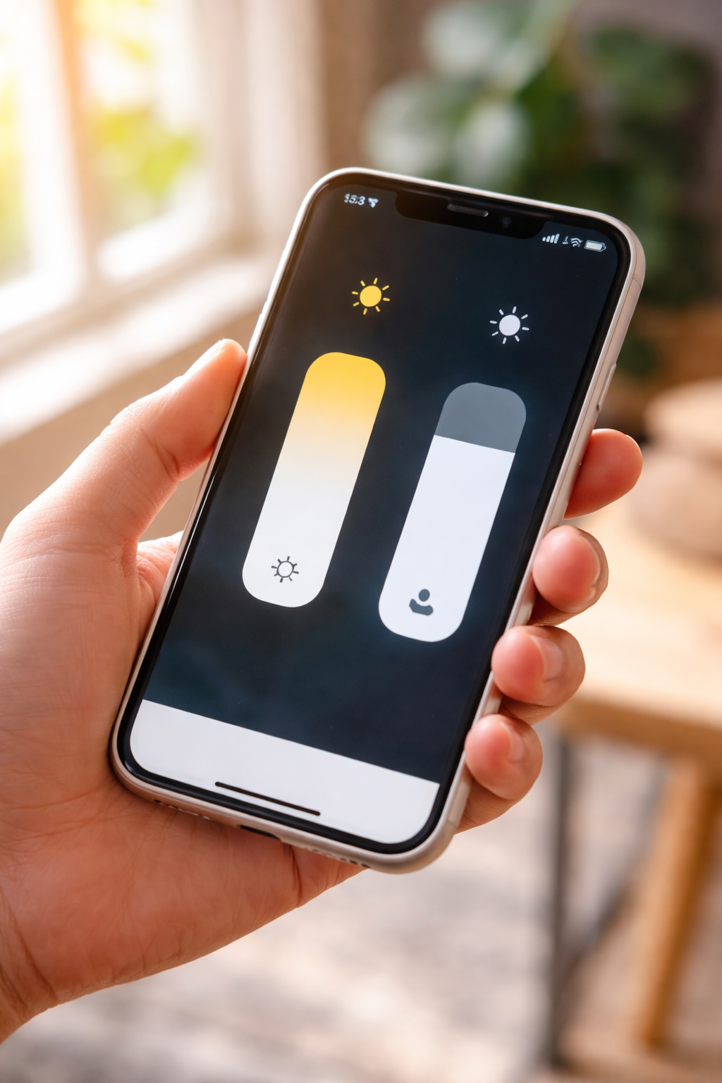스마트폰 밝기관련사진