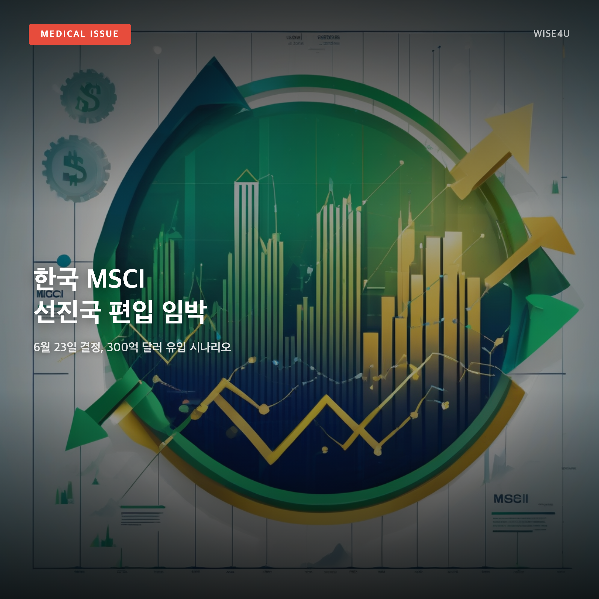 그림: 한국 MSCI 선진국 편입 임박 — 6월 23일 결정, 300억 달러 유입 시나리오