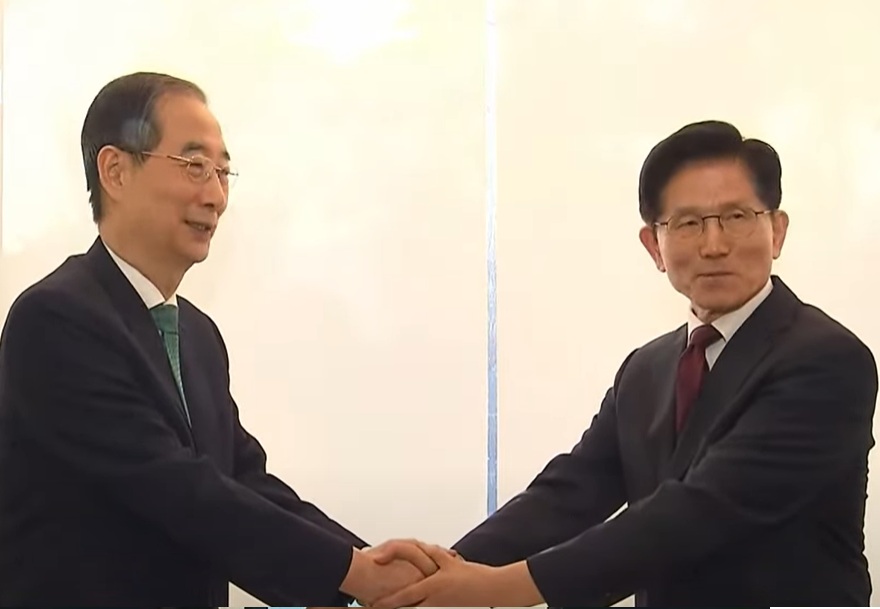 김문수 한덕수 회동 단일화