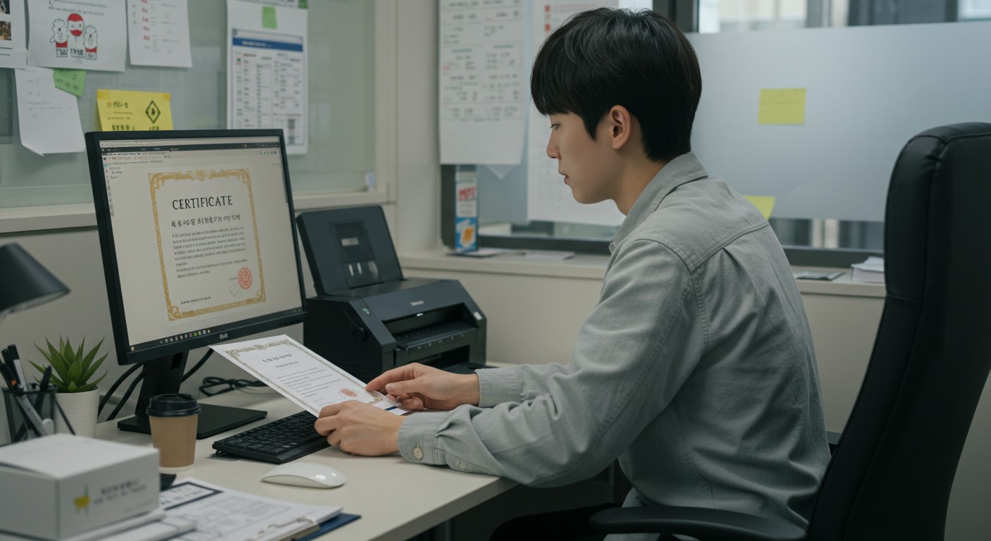 회사 안 가도 OK! 재직증명서 온라인으로 발급받는 법, 이렇게 쉬웠다고? ppt