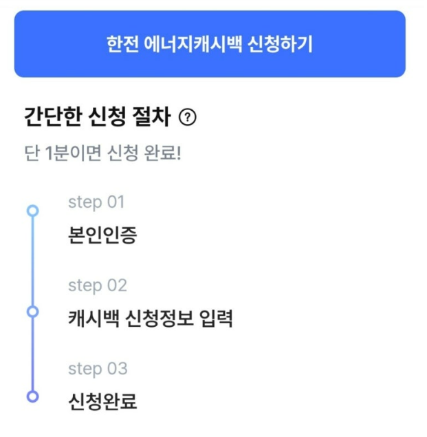 한전 에너지백 캐시백 신청
