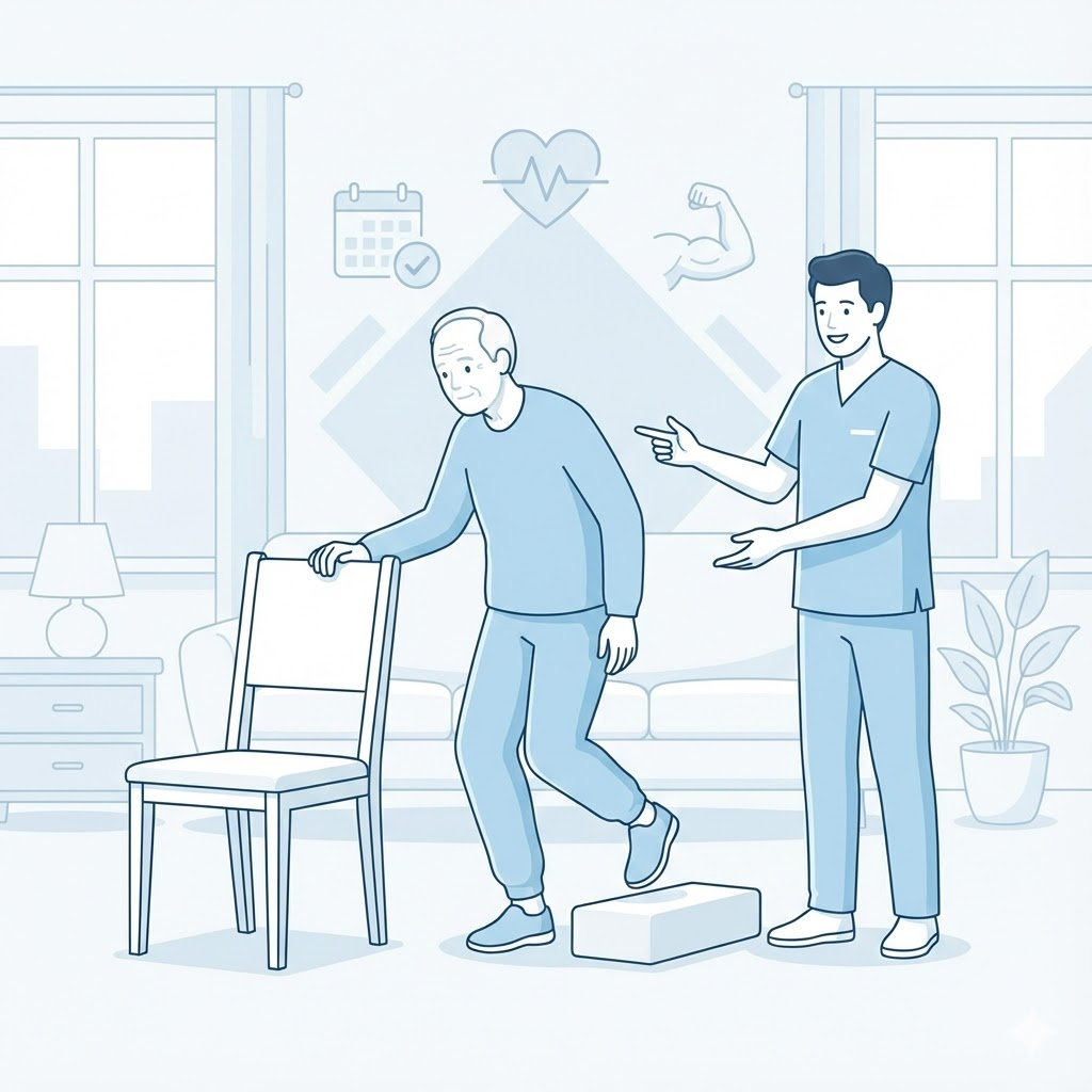 파킨슨병 운동, 집에서 하는 재활