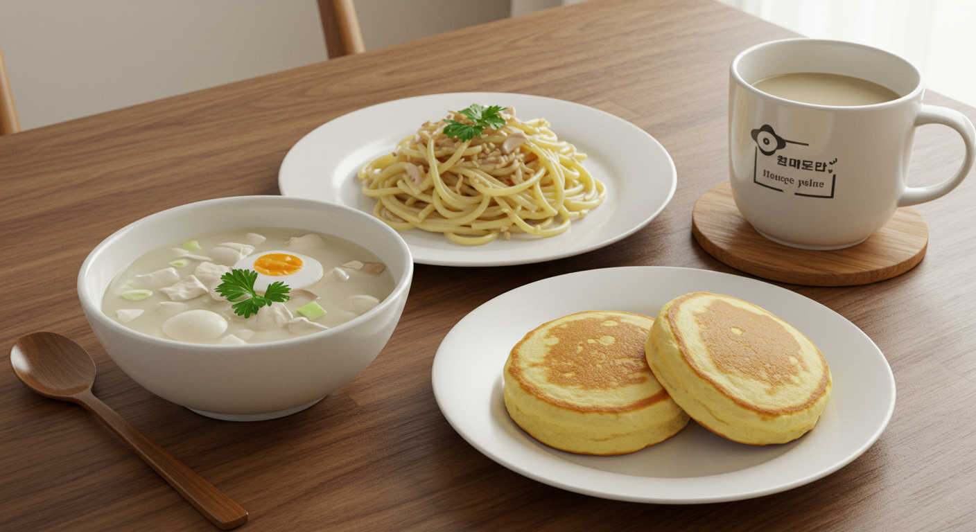 두유를 이용한 음식들