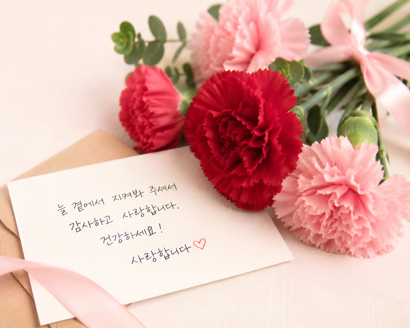 카네이션과 손편지