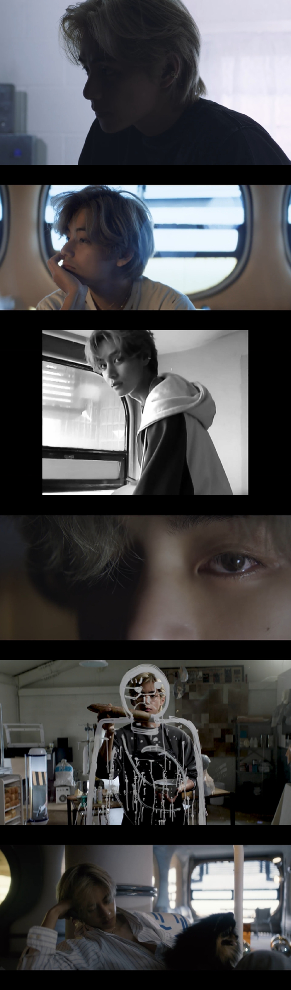 방탄소년단 뷔 선공개곡 &#39;Rainy Days&#39; 뮤직비디오 [사진=빅히트뮤직]