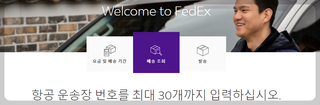 페덱스 배송 조회