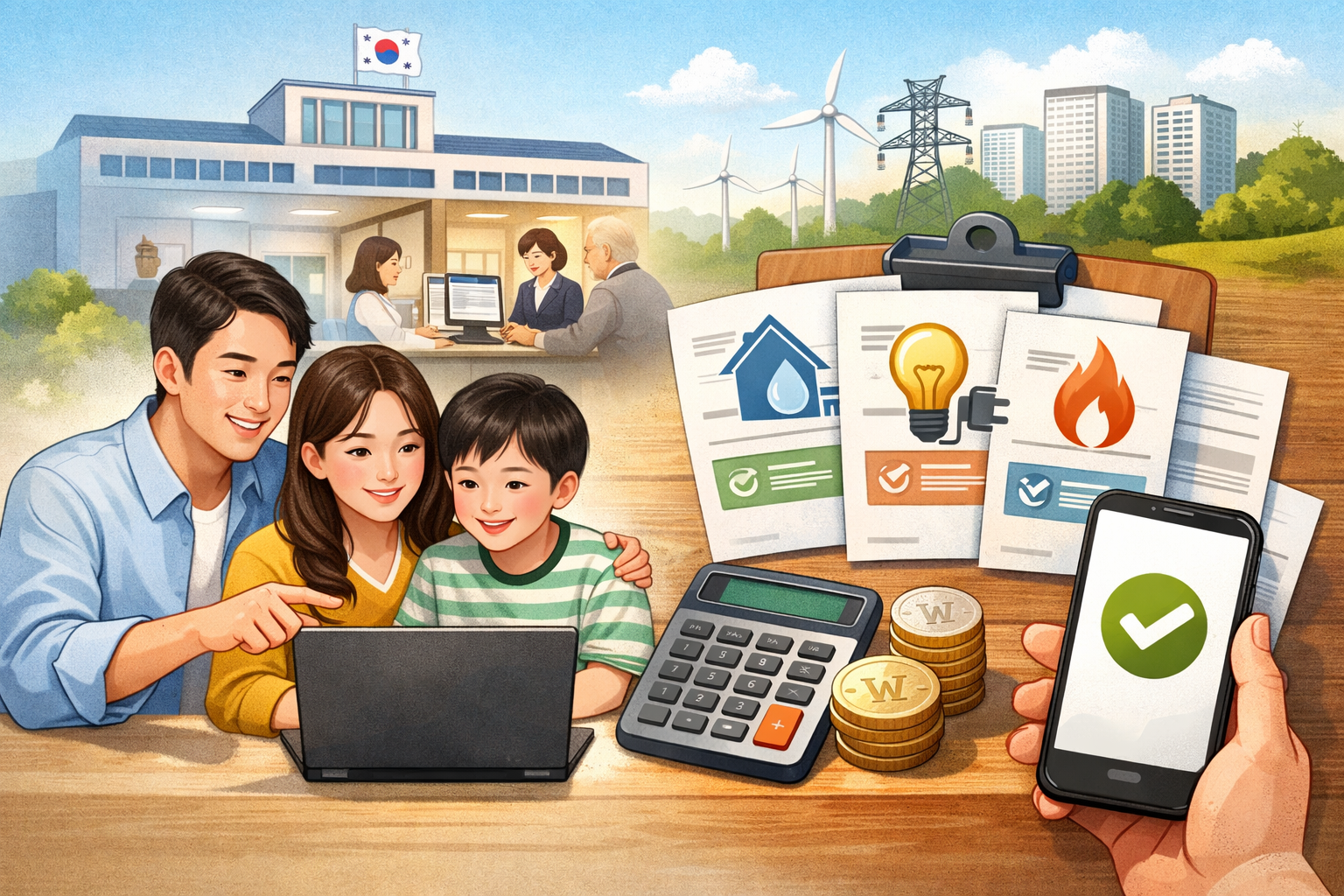 공공요금 감면 일괄신청 방법