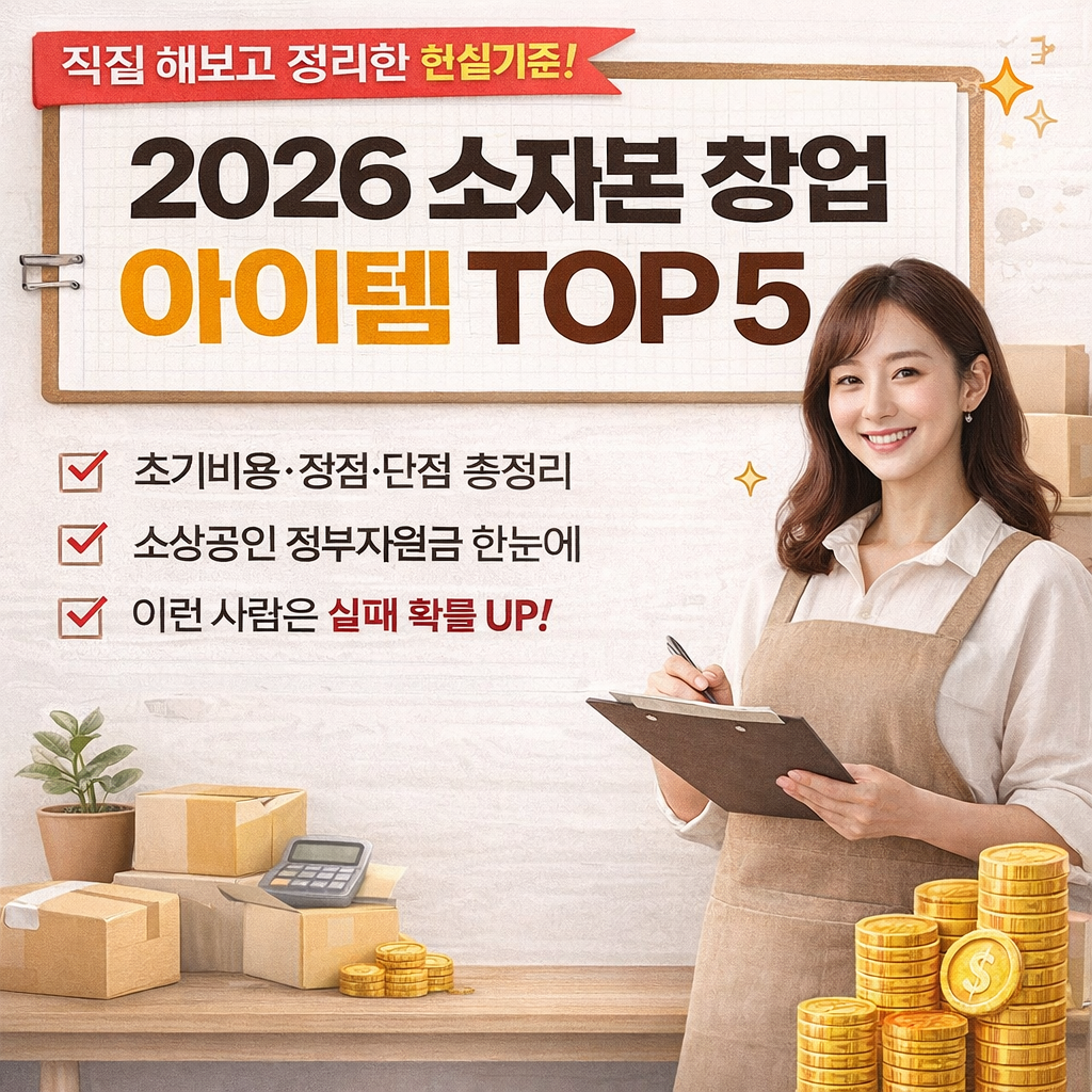 2026소자본창업아이템TOP5