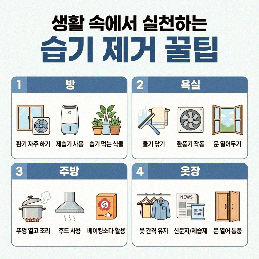 우리 집 습기 잡는 현명한 방법들