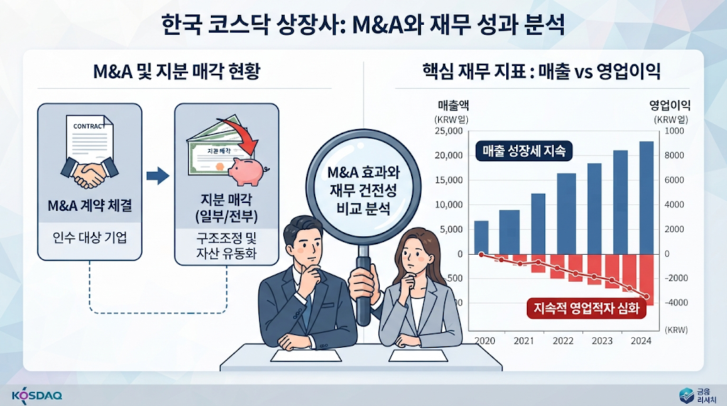 SM C&amp;C 매각과 실적을 함께 확인해야 하는 이유를 보여주는 개념도