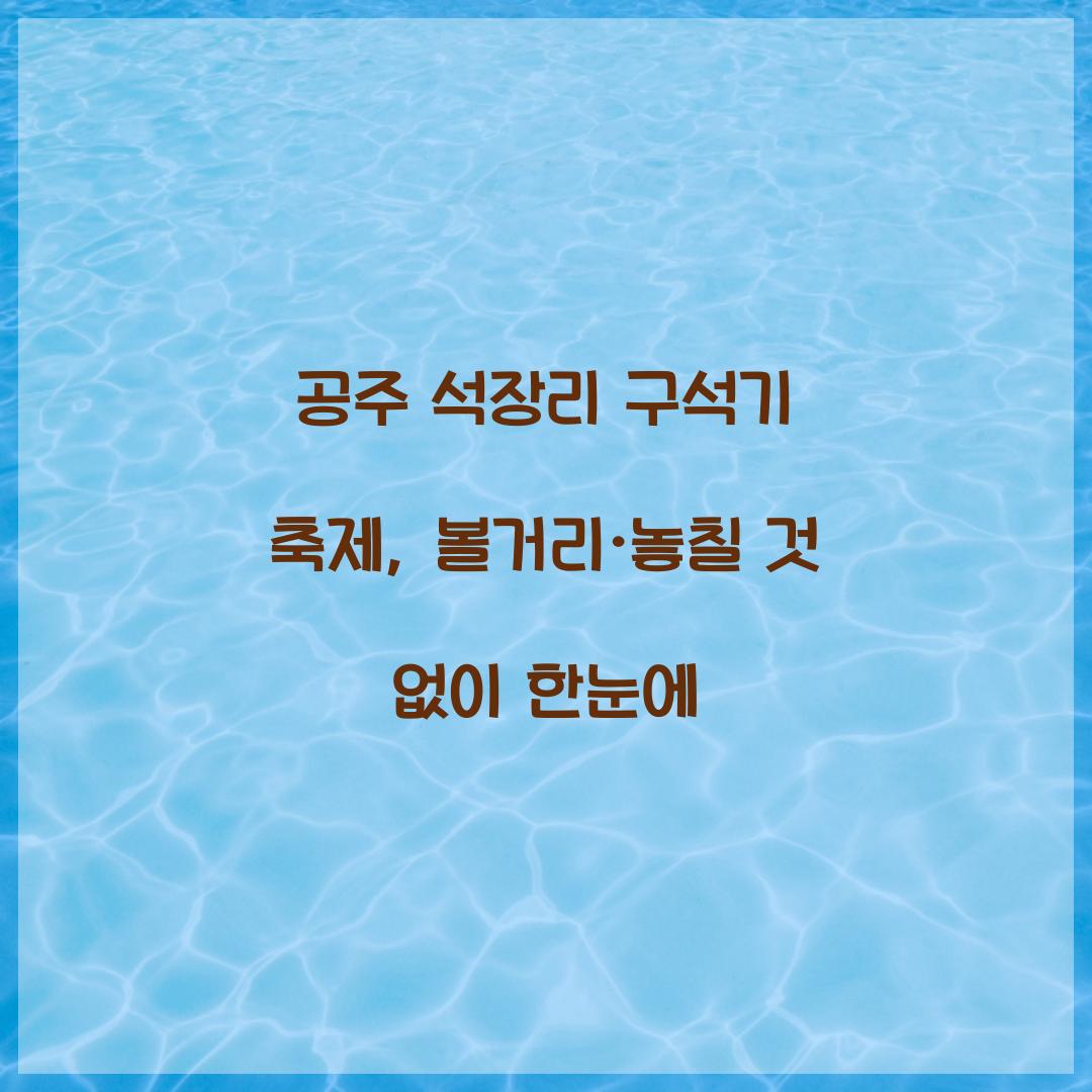 공주 석장리 구석기 축제