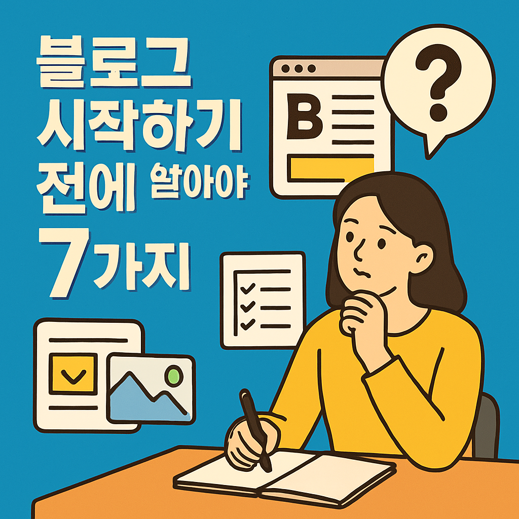 블로그 시작 전 꼭 알아야 할 7가지 핵심 포인트